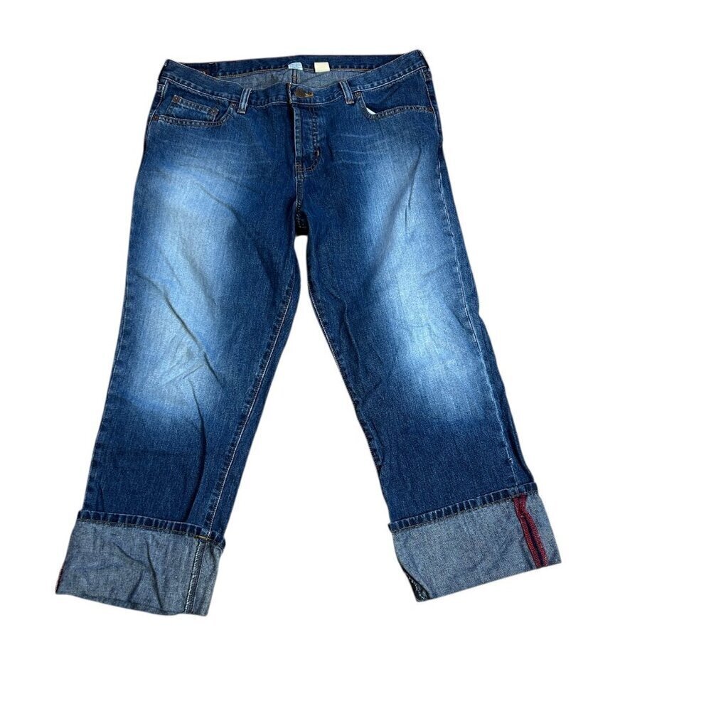 Abercrombie & Fitch 1892 Women's Button Fly High Rise Cropped Jeans Size 12 - Picture 3 of 13